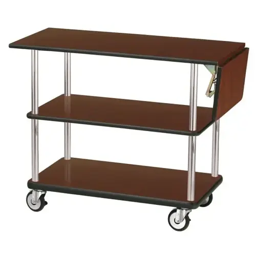Standard Laminate Service Cart With Drop Leaf