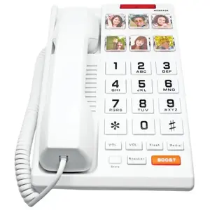 Scitec HA510S6D H3000 Single-Line Big-Button Elder Care Telephone White