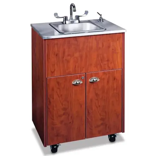 Handwashing Cart, Laminate Cabinet