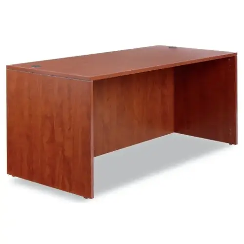 Valencia Series Straight Front Desk Shell, 65" X 29.5" X 29.63", Medium Cherry Valencia Series Straight Front Desk Shell, 65" X 29.5" X 29.63", Medium Cherry