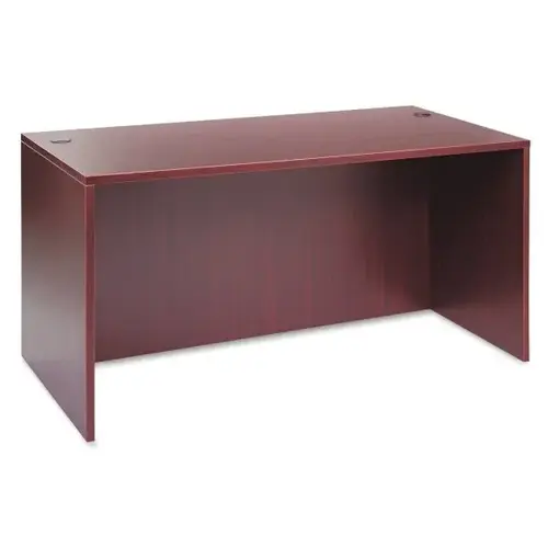 Valencia Series Straight Front Desk Shell, 59.13" X 29.5" X 29.63", Mahogany