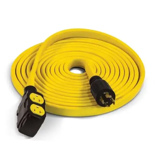 25 ft 30 Amp 125/250 Volt Flat Generator Extension Cord