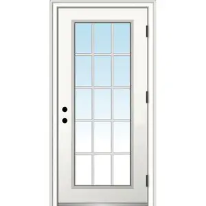 MMI DOOR Z0364607L 15 Lite 36" X 80" Lh-Out Clear On 4-9/16" Primed Composite Frame