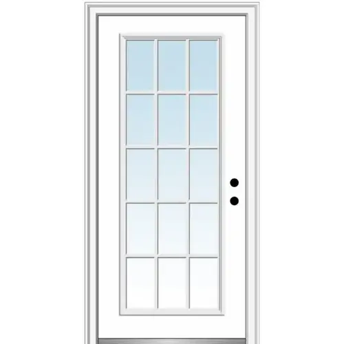 15 Lite 36" X 80" Lh-In Clear On 4-9/16" Primed Composite Frame