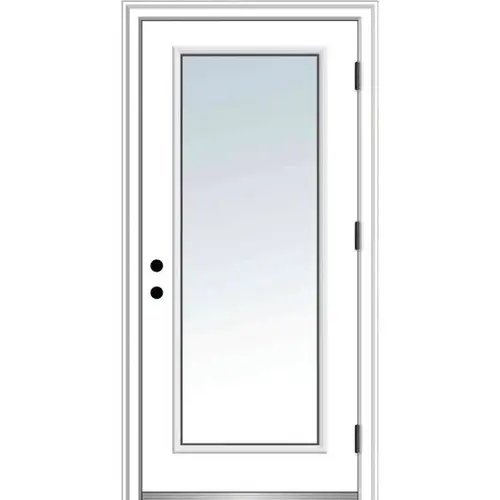 Full Lite 36" X 80" Lh-Out Clear On 6-9/16" Primed Composite Frame Full Lite 36" X 80" Lh-Out Clear On 6-9/16" Primed Composite Frame