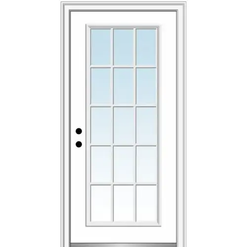 15 Lite 36" X 80" Rh-In Clear On 4-9/16" Framesaver Primed Frame