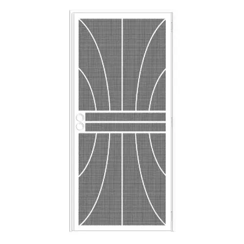36 In. X 80 In. Meridian White Surface Steel Security Door 36 In. X 80 In. Meridian White Surface Steel Security Door