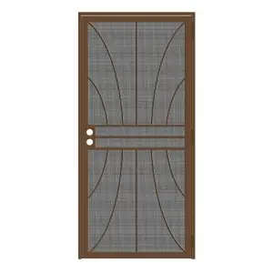 Unique Home Designs IDR06500362129 36 In. X 80 In. Meridian Copper Steel Security Door, Screen