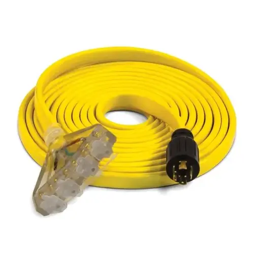 25 ft 30 Amp 125/250 Volt Flat Generator Extension Cord