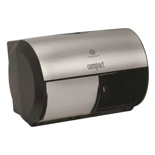 Side-By-Side Coreless 2-Roll Toilet Paper Dispenser (Stainless Finish)