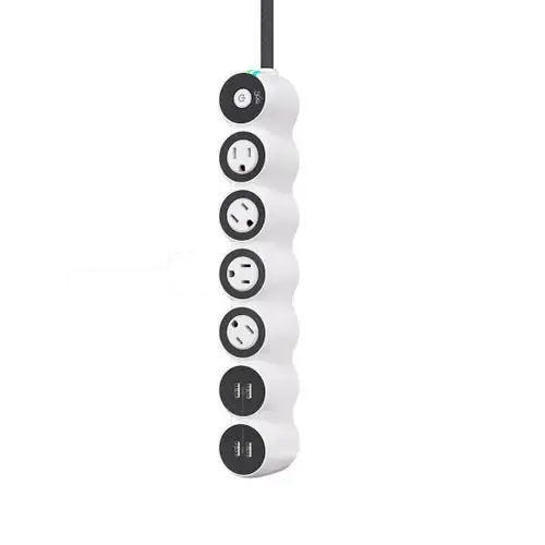 Powercurve 24, 4 Rotating Outlets/4 Usb-A Surge Protector White