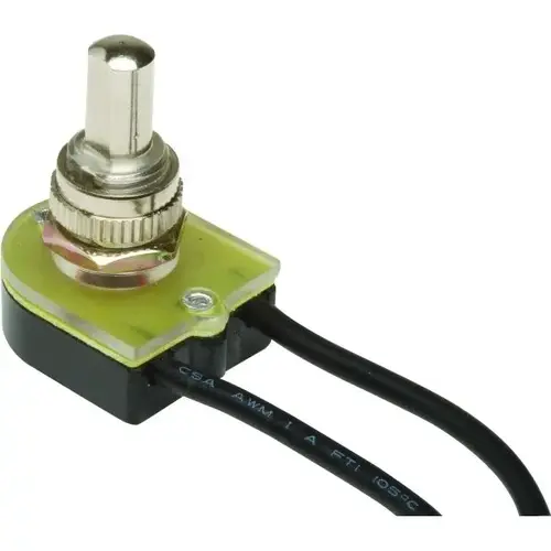 6 Amp 125 Volt On-Off Push Button Switch 6 Amp 125 Volt On-Off Push Button Switch