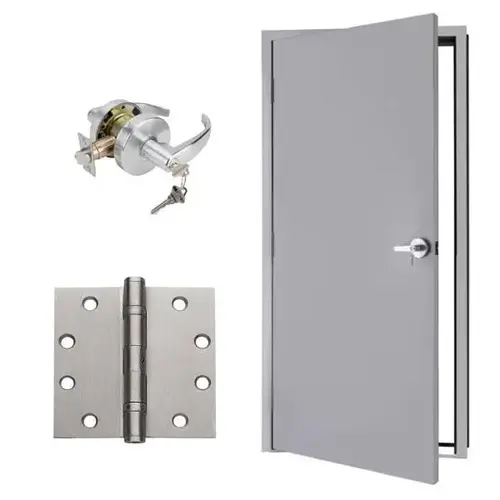 Door Kit, 3 ft0" X 7 ft0" Door, Frame, Hinge, Entry Handle, Left Door Kit, 3 ft0" X 7 ft0" Door, Frame, Hinge, Entry Handle, Left