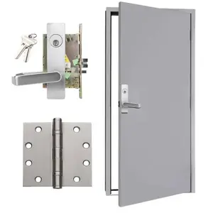 Shield Security HM-KIT-SC-3070M-LH Door Kit, 3 ft0" X 7 ft0" Door, Frame, Hinge, Mortise Lock, Left