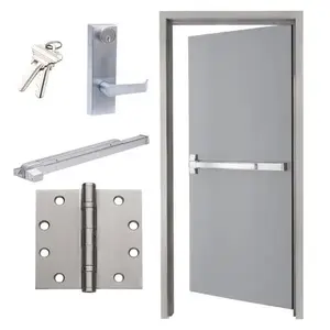 Shield Security HM-KIT-SC-3070BR-RH Door Kit, 3 ft0" X 7 ft0" Door, Frame, Hinge, Exit Device, Right