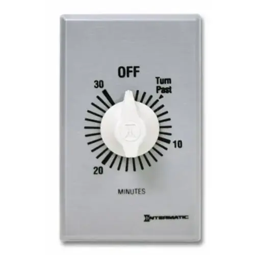 Spring Wound Switch Intermatic FF30MD89 30 Minute Spring-Wound Time Switch W/ Plate Buy Now