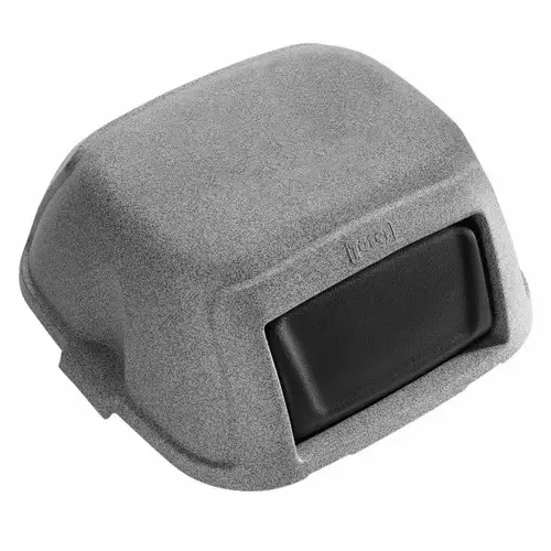 Graystone Dome Top Trash Can Lid W/ Swing Door (Gray)