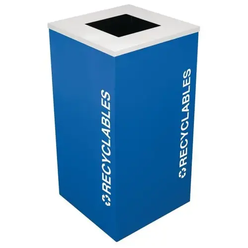 24 Gallon Square Modular Recycling Receptacle Rc-Kdsq-R Ryx 24 Gallon Square Modular Recycling Receptacle Rc-Kdsq-R Ryx