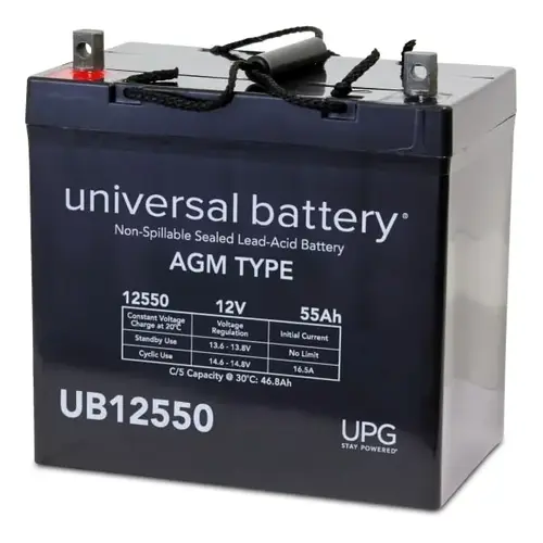 12v55ah + On L Z1 Term Seald Lead Acid Agm Rchrgbl Battery