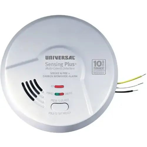 Combination 3-In-1 Smoke, Fire And Co Alarm Detector