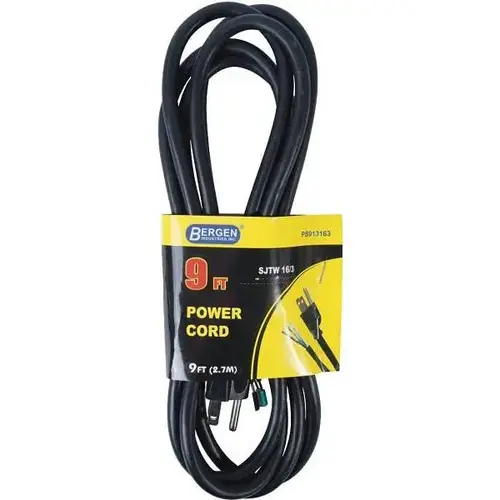 9 ft. 16/3 SJTW 3-Wire Appliance/Power Tool Cord 9 ft. 16/3 SJTW 3-Wire Appliance/Power Tool Cord