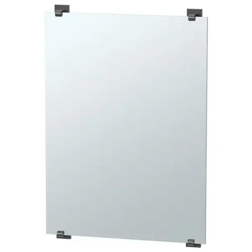 Elevate Minimalist Frameless Mirror In Matte Black Elevate Minimalist Frameless Mirror In Matte Black