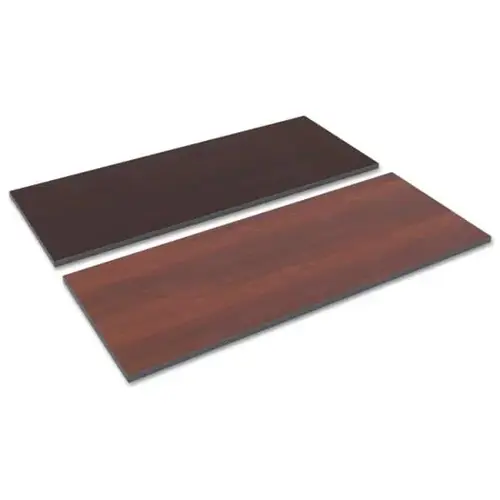 Reversible Laminate Table Top, Rectangular, 59.5w X 23.63,medium Cherry/Mahogany