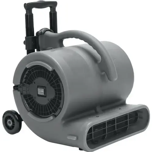 Vp-50h, 1/2, Hp Air Mover W/ Handle And Caster Wheels, Gray