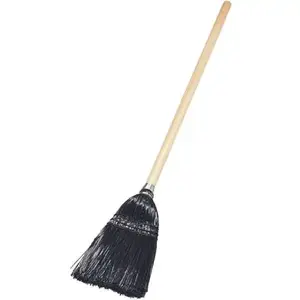 CARLISLE 4168303 40 In. Black Synthetic Corn Lobby Broom