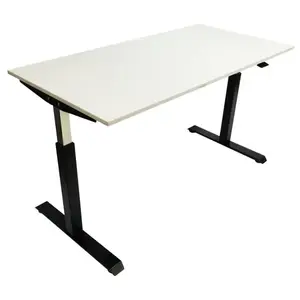 ALERA ALEHTPN1B Adaptivergo Sit-Stand Pneumatic Height-Adjustable Table Base, 59.06" X 28.35" X 26.18" To 39.57", Black