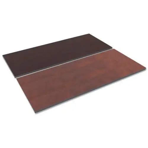 Reversible Laminate Table Top, Rectangular, 71.5 X 29.5, Medium Cherry/Mahogany