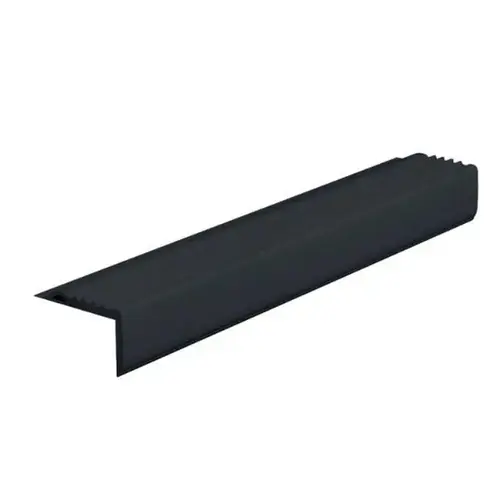 #204 Series 12 Ft. X 1/4 In. X 2 In. Black Vinyl Square Stair Nose #204 Series 12 Ft. X 1/4 In. X 2 In. Black Vinyl Square Stair Nose
