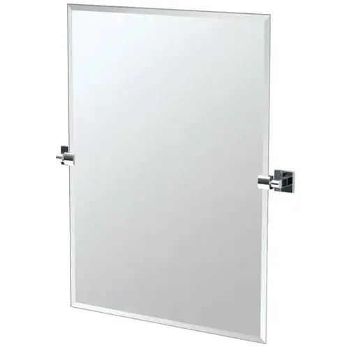 Elevate Frameless Large Rectangle Mirror In Chrome