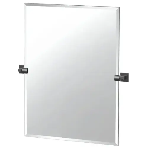 Elevate Frameless Large Rectangle Mirror (Matte Black)