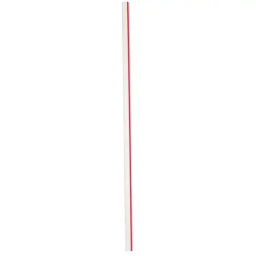 7.75" Unwrapped Red/White Stripe Jumbo Straw 7.75" Unwrapped Red/White Stripe Jumbo Straw