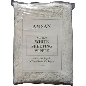 Mednick 2130LSWA 10 Lb. White Rags Sheeting