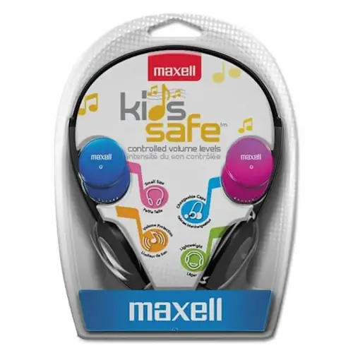 Kids Safe Black 4ft Headphones Cord With Interchangeable Caps Kids Safe Black 4ft Headphones Cord With Interchangeable Caps