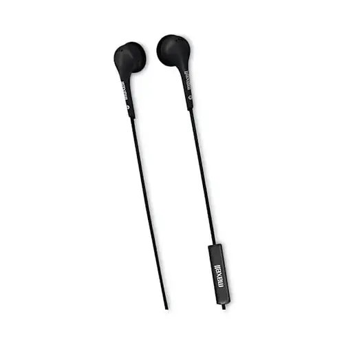 Eb125 Earbud With Mic 6 Ft Cord Black