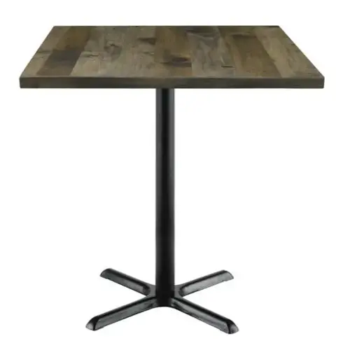 Urban Loft 36 X 36 X 41 In Square Vintage Wood Break Room Table (Barnwood)