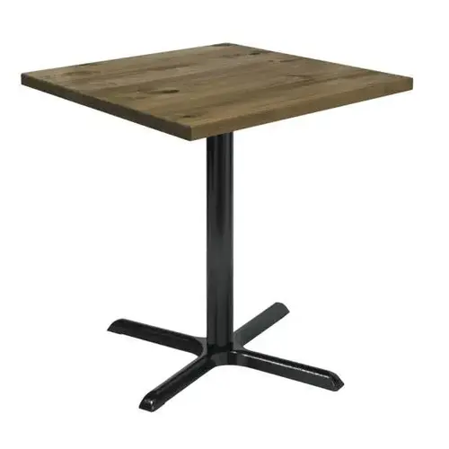 Urban Loft 30w Square Vintage Wood Break Room Table, Natural