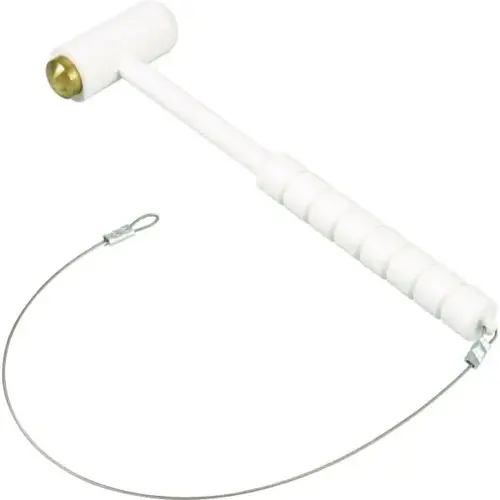 2.5 In Polypropylene Fire Extinguisher Cabinet Hammer W/ Mounting Hardware (White)