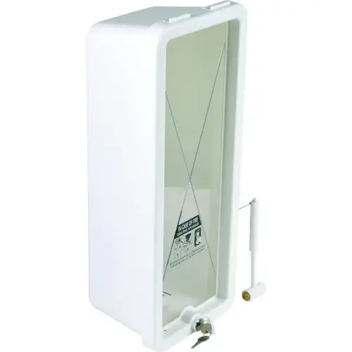 Surface-Mount Fire Extinguisher Cabinet (White)