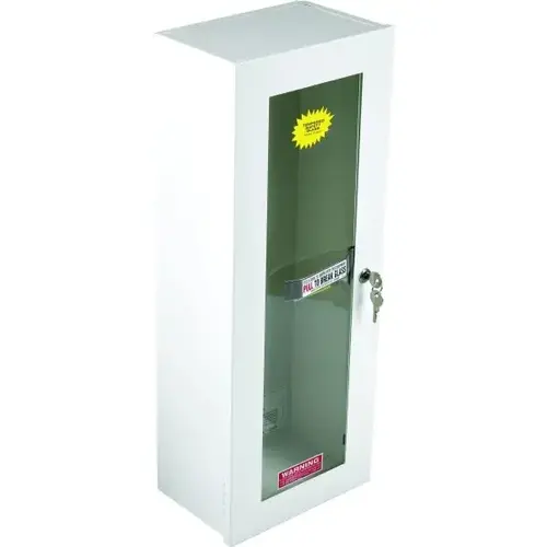 10 Lb Steel Fire Extinguisher Cabinet (White) 10 Lb Steel Fire Extinguisher Cabinet (White)