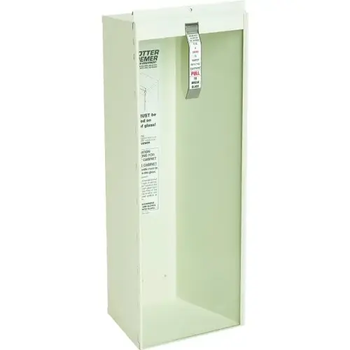 Break Rite 10 Lb Surface-Mount Fire Extinguisher Cabinet (White)