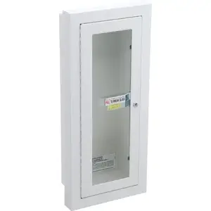 Potter-Roemer 7022-B Alta Steel Semi-Recessed Fire Extinguisher Cabinet, White