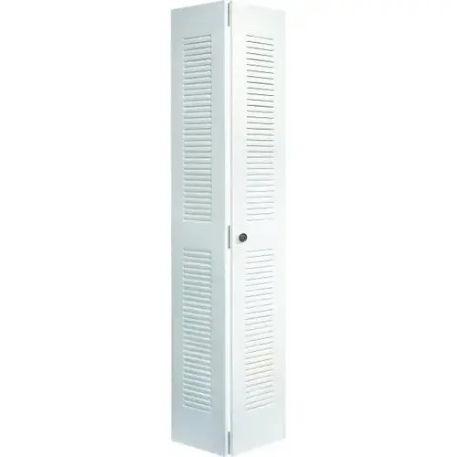 30 X 80-1/2 In. Full Louver Ii Bi-Fold Door (White)