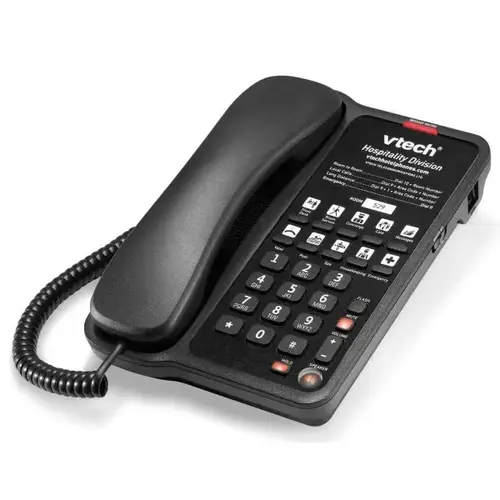 A1210-A Classic Single Line Black Speakerphone With Five Speed Dials