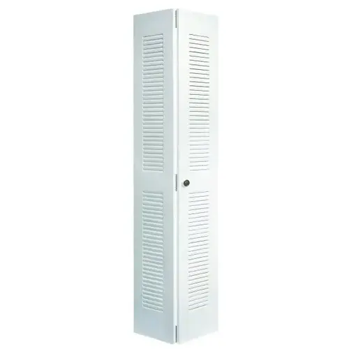 27 X 80-1/2 In. Louver Ii Bi-Fold, White 27 X 80-1/2 In. Louver Ii Bi-Fold, White