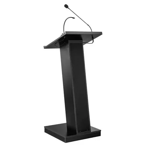 Zed Lectern With Speaker Black