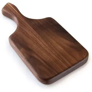Brazos 512-3000-1061 Organic Oiled Wood Cutting Board, Seasoned Dark Walnut, 11 X 6 In.